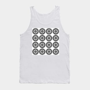 Black and White Pattern Tank Top